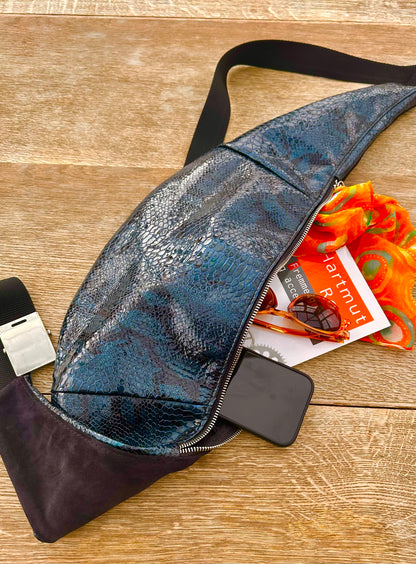 Blå, Crossbody-taske