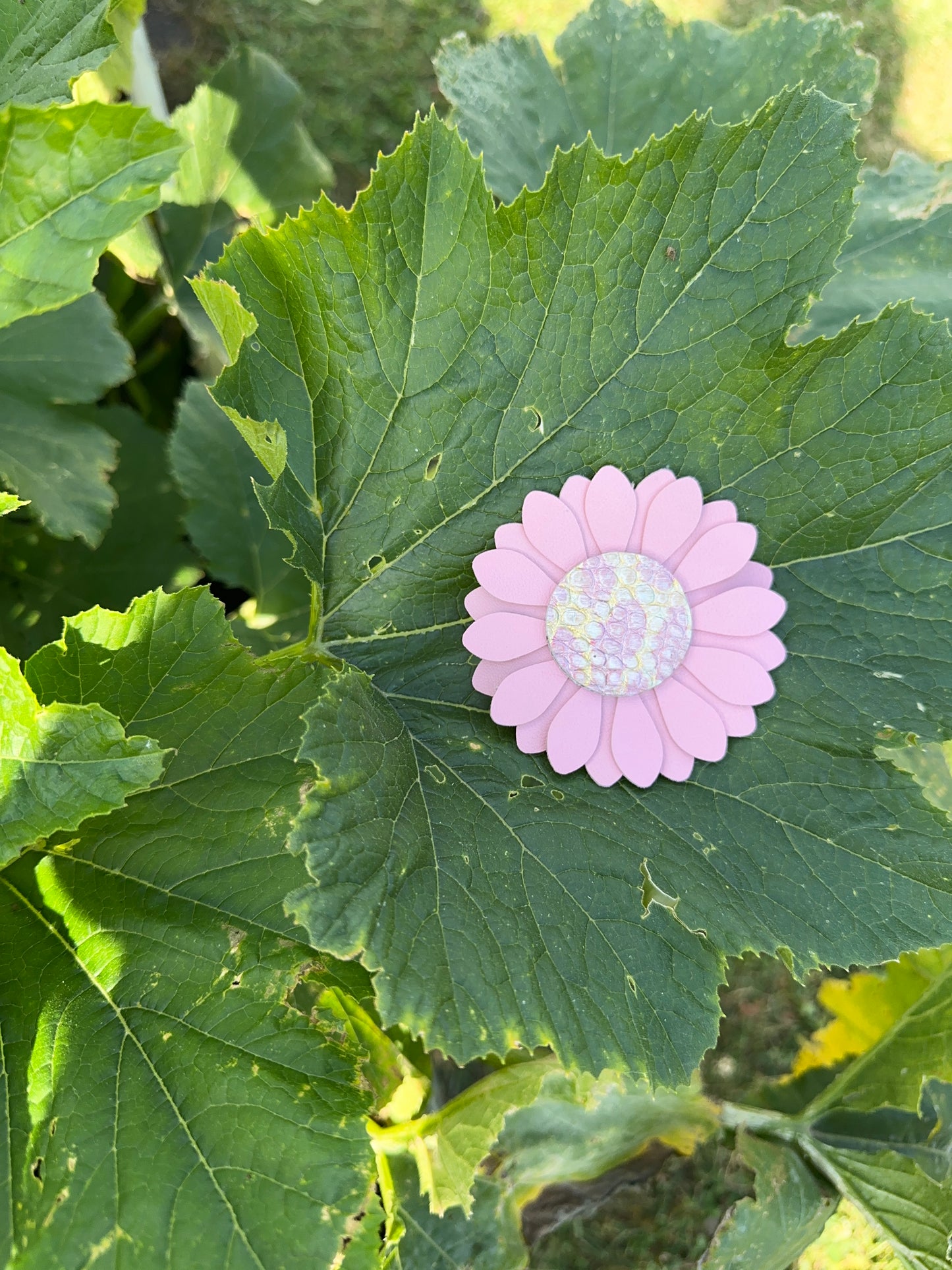 Stor lyserød blomst