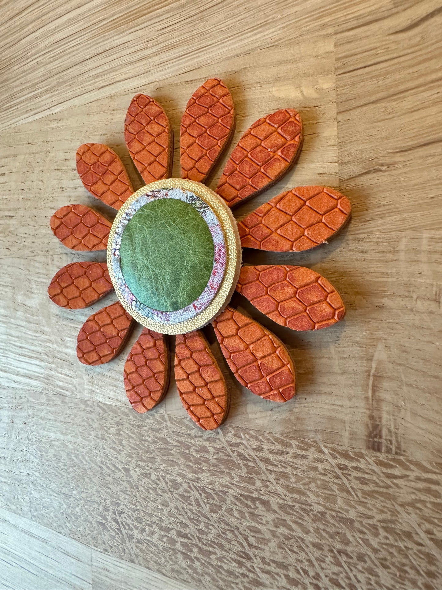 Stor orange blomst