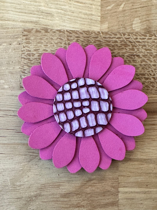 Stor lyserød blomst